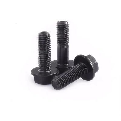 Степень 4.8/8.8/10.9 DIN Standard Hex Head Flange Bolts and Nuts в черной отделке