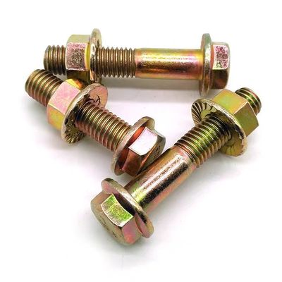 Степень 4.8/8.8/10.9 DIN Standard Hex Head Flange Bolts and Nuts в черной отделке