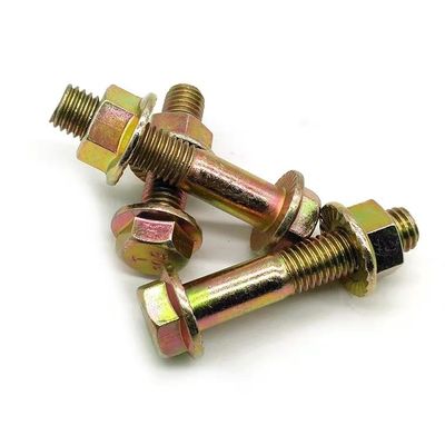 Степень 4.8/8.8/10.9 DIN Standard Hex Head Flange Bolts and Nuts в черной отделке