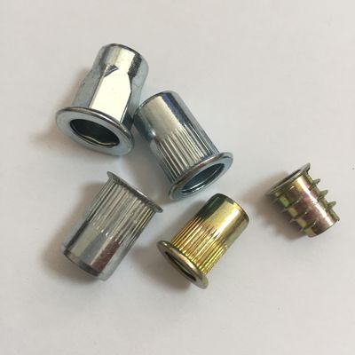 Желтая цинковая углеродистая сталь M6 плоская круглая головка полушестояченая нить для внутреннего и внешнего использования