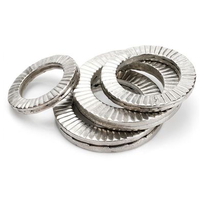 Сертификат ISO9001 Mengmeng Double Stacked Face Self-locking Gaskets DIN25201 в белом цвете