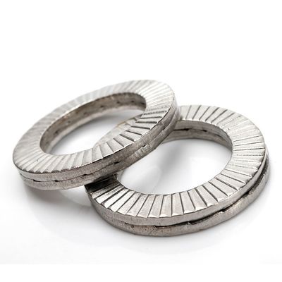 Сертификат ISO9001 Mengmeng Double Stacked Face Self-locking Gaskets DIN25201 в белом цвете