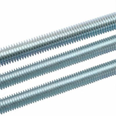 Медь Углеродистая нержавеющая сталь 304 316 A2 A4 Gr 4.8 8.8 Простая черная цинковая HDG DIN975 DIN976 Прокрученный стержень M4-M48