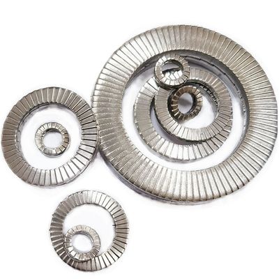 Сертификат ISO9001 Mengmeng Double Stacked Face Self-locking Gaskets DIN25201 в белом цвете