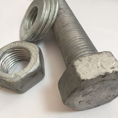 DIN Standard Hebei Fastener HDG Hot Dip Galvanized Hex Bolt and Nut с желтым цинком