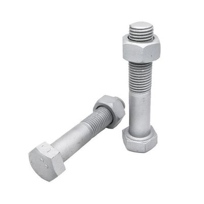 DIN Standard Hebei Fastener HDG Hot Dip Galvanized Hex Bolt and Nut с желтым цинком