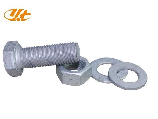 Hexagon ASTM A307 3/8 M28 Углеродистая сталь горячее погружение UNC оцинкованные шестерковые болты и орехи
