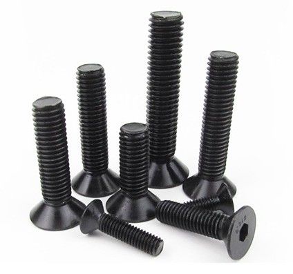 Черная отделка DIN 7991 Countersunk Hexagon Socket Bolt с требованиями клиента