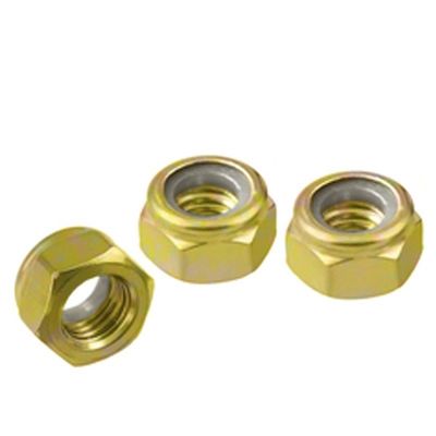 DIN985 Черный замок оцинкованный шестигранный орех 4.8/6.8/8.8/10.9/12.9 от крепежного материала