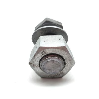 M16 HDG электрический болт с шестигранной головкой с шестигранным орехом и стиральной сталью класса 8.8/6.8 черный оксид